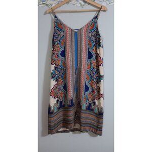Lucy & Laurel 8 Whimsical Boho Travel Beach Cruise Colorful Lightweight Dress